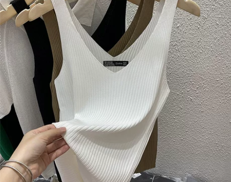 吊带背心女外穿ins潮夏季内搭运动打底V领...