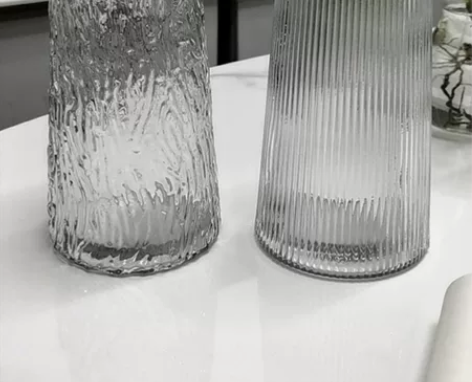 【2个11.9】花瓶玻璃透明花瓶桌面欧式大...