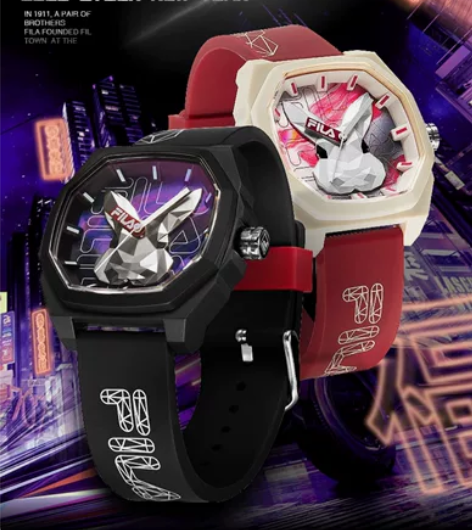 斐乐FILA兔年镭射手表！全新！官网原价6...