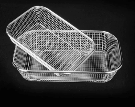 【洗菜篮】304不锈钢长方形网篮厚钢丝网筛...