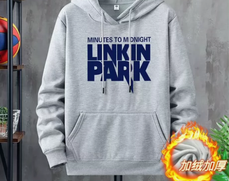 纯棉卫衣男宽松连帽衫加绒加厚款青年套头长袖...