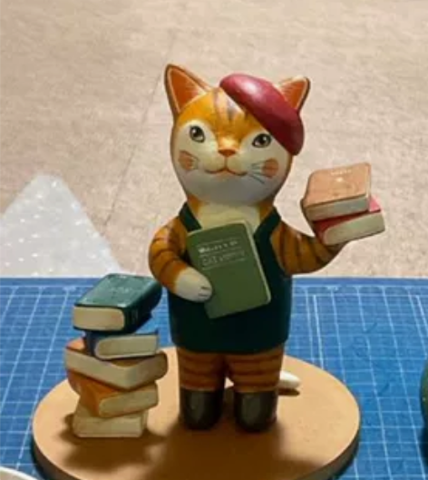 出日本猫展天野千惠美摆件 老师个展最新款，...