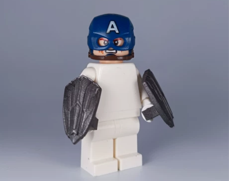 乐高第三方人仔美国队长新盾牌配件marve...