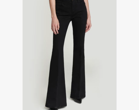 FRAME DENIM喇叭高腰牛仔裤LE ...