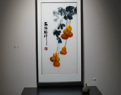 五福临门葫芦苏绣成品绣娘纯手工刺绣装饰挂画...