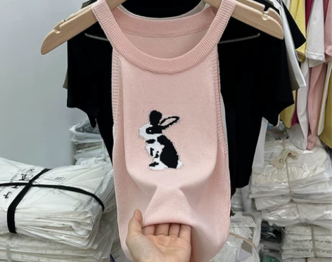 性感针织吊带背心女夏季外穿内搭纯欲别致甜辣...