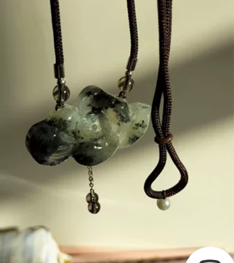 岫玉飘墨小荷花   真的超级无敌好看！ 感...