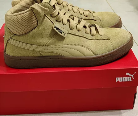 彪马puma男士高帮复古板鞋 正品，九成新...