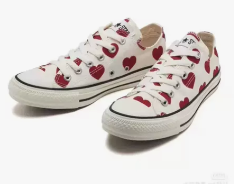 日本直邮！日本限定情人节限定款爱心匡威 帆...