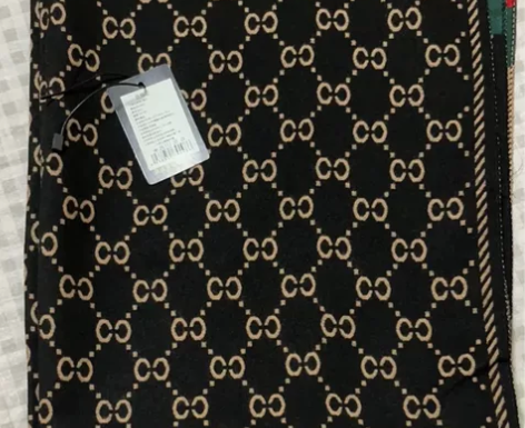 双C围巾。款号 M22 黑金色 包邮29 ...