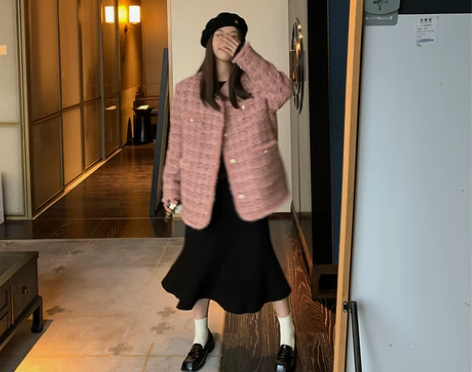 a字裙半身裙冬季黑色高腰显瘦长裙大码胖mm