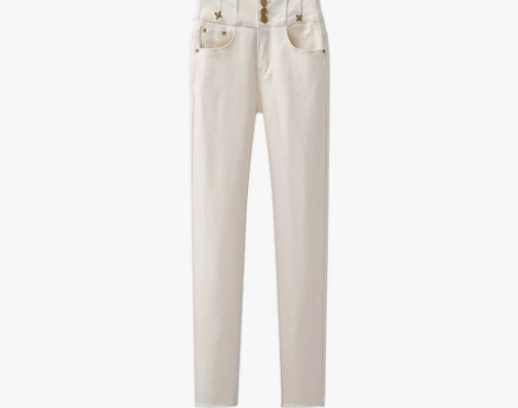 秋冬新款韩版修身显瘦加绒加厚铅笔裤女弹力高...