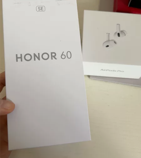 荣耀60SE 亮黑色8+128G全新未拆封...