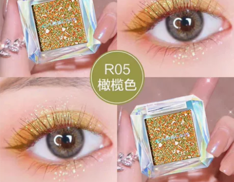 卡姿兰眼影盘小盘便携闪粉珠光防水懒人眼线正...