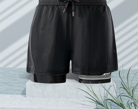 【礼遇价】特步泳裤男防尴尬宽松男士泳衣泳帽...