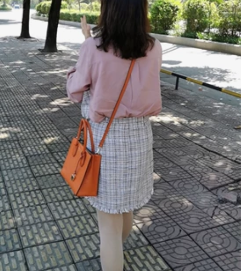 mk 小号风琴包 断货王 爱马仕橘色 美国...