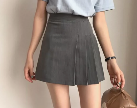 夏季韩版高腰短裙A字裙修身百搭半身裙打底显...