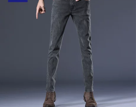 罗蒙男士牛仔裤秋季中青年韩版宽松直筒款商务...