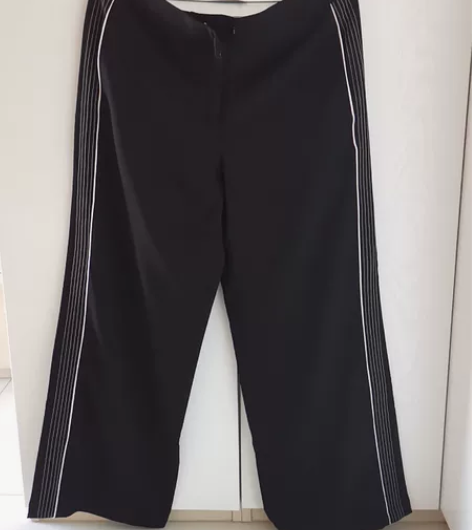 断舍离：高端夏季黑色阔腿裤xl码，裤长99...