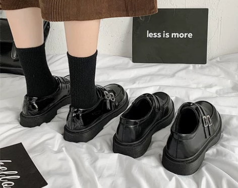 夏季小皮鞋女英伦风玛丽珍鞋2022新款小众...