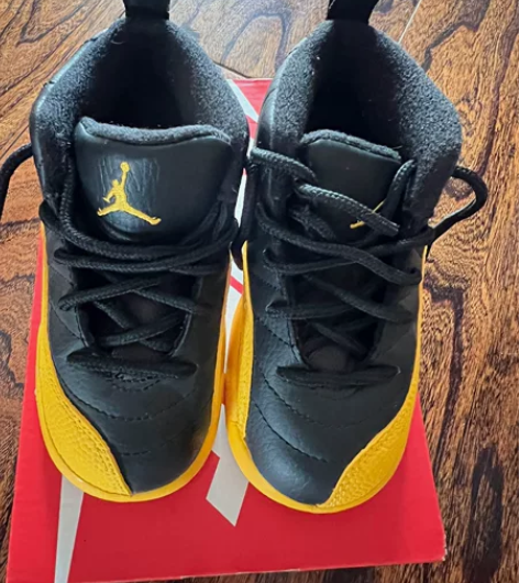宝宝乔丹黄色篮球鞋 购于大悦城 仅试穿 内...
