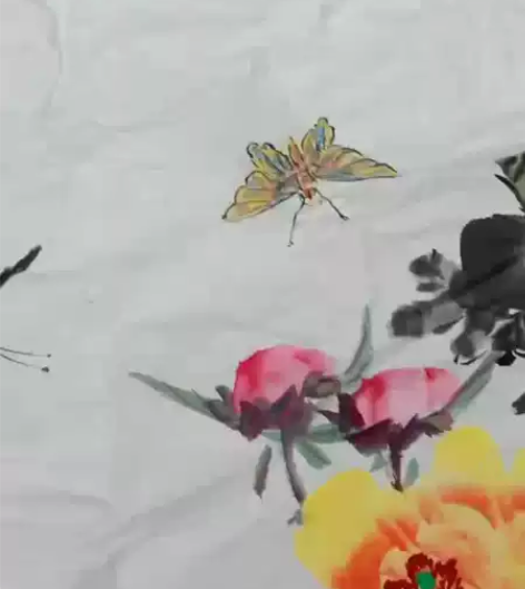 莆田著名画家邵杰《国色天香花开富贵》尺寸长...