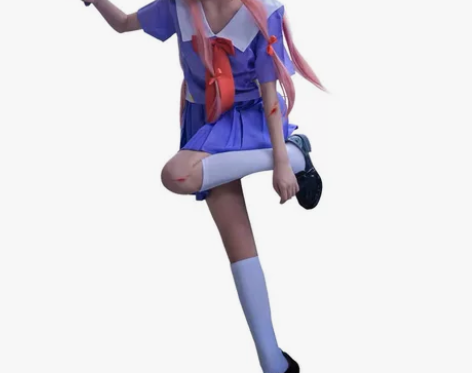 猫老师我妻由乃cos m码无鞋全套有假毛 ...