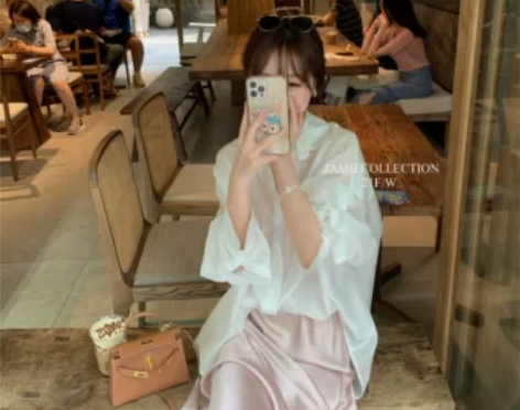 JAM/新鲜版型/鱼尾裙裙新色丝光绸面a字...