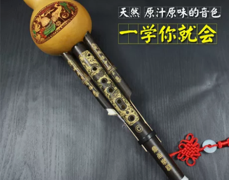 天然紫竹双音初学入门演奏葫芦丝C调降B调民...