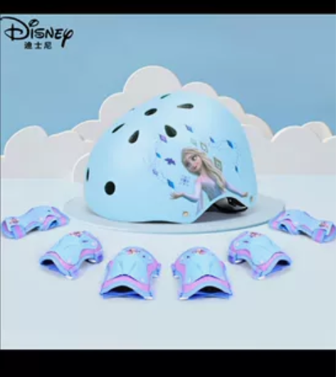 迪士尼（Disney）儿童轮滑护具套装溜冰...
