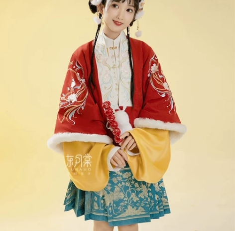 出东月棠流云兔多色款半袖汉服汉元素袄子女 ...