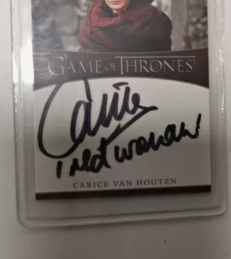 权游  权力的游戏 红袍女 亲签 签字卡 ...