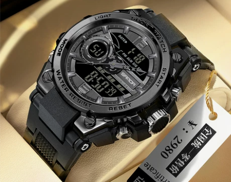 手表男士青少年初中高中学生潮流运动多功能游...