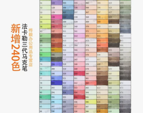 finecolour法卡勒马克笔三代软头酒...