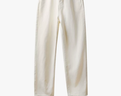 2米大长腿！原白初恋系~高腰显瘦直筒全棉牛...