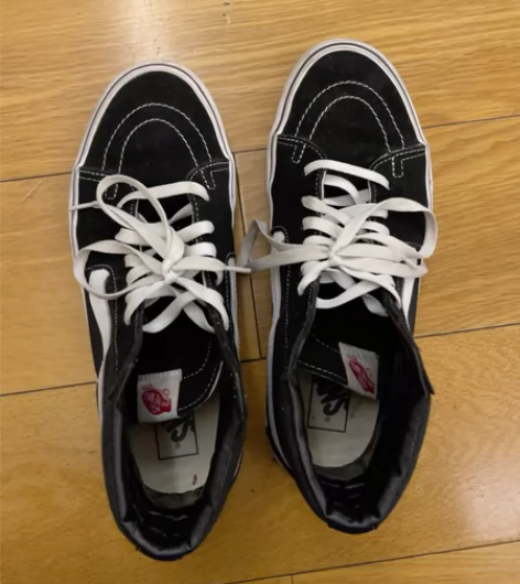 vans 经典黑色高帮板鞋 9.5码 内...