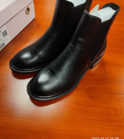 骆驼camel女鞋真皮短靴英伦复古风切尔西...