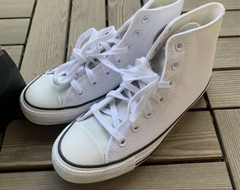 全新匡威经典款白色高帮 570287c 尺...