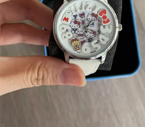 正港ZGOx三丽鸥手表女款学生简约防水凯蒂...