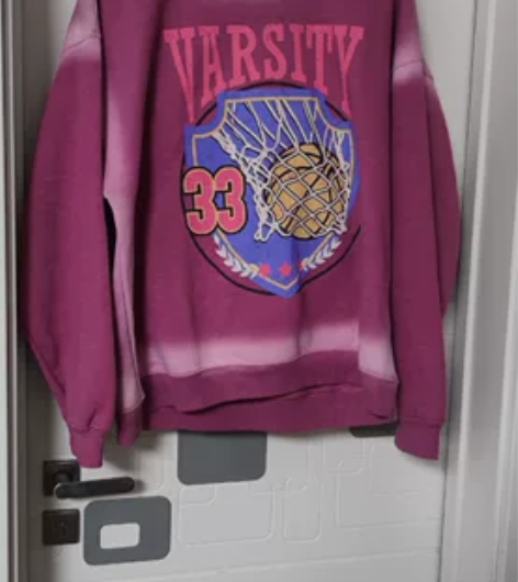 33号灌篮高手 圆领水洗磨毛加薄绒卫衣 颜...