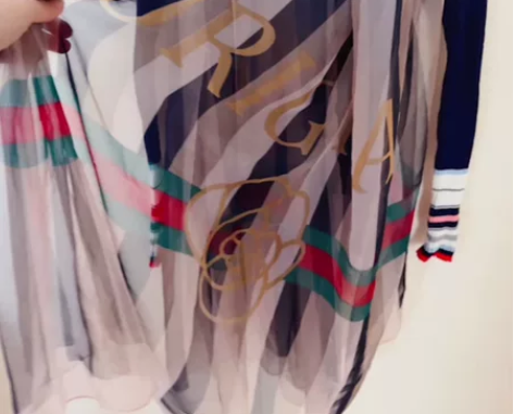 大牌风格丝巾 尺寸180×140 围巾披肩...