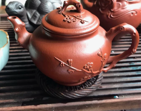 紫砂壶 报春 朱泥 荆溪江款 慕古作品 2...