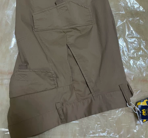 PLORY全新男士夏季工装多口袋修身短裤～...