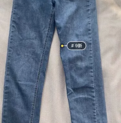 直筒九分牛仔裤女2021春季高腰修身显瘦百...