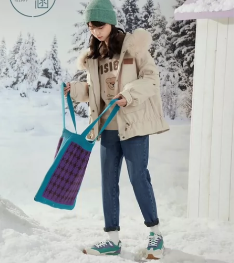 紫涵修身高腰牛仔裤2022冬季新款 (特价...