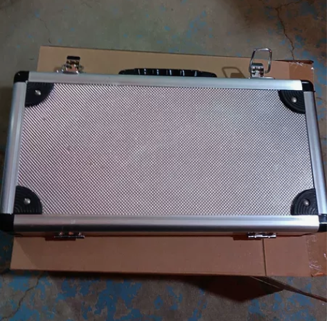 铝合金收纳箱手提工具零件盒家用文玩器材收纳...