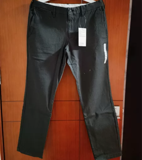 MUJI无印良品男士休闲裤 男士横竖弹力斜...