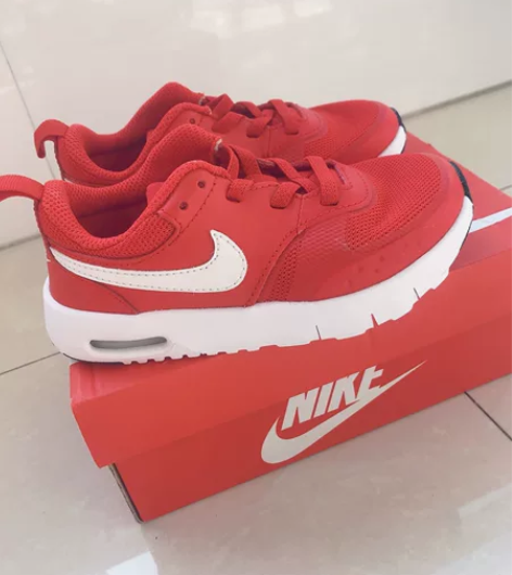 NIKE耐克童鞋男女童同款红色 春秋新款运...