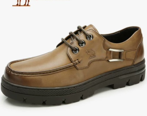 camel骆驼男鞋 秋季真皮头层牛皮休闲鞋...
