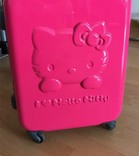 儿童行李箱女孩拉杆箱 风格：卡通 里料材质...